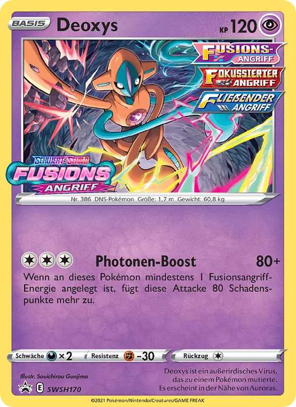 Deoxys SCSC Promokarten SWSH170/307