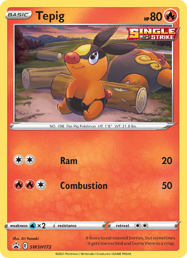 Tepig SWSH Black Star Promos SWSH172/307