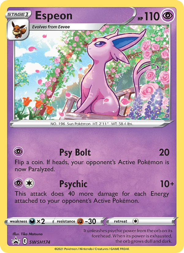 Espeon SWSH Black Star Promos SWSH174/307