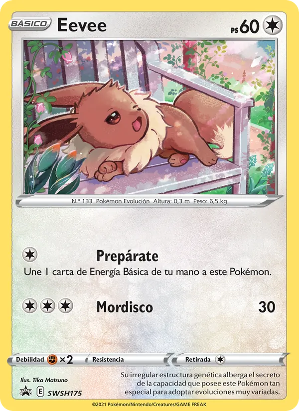 Eevee Cartas de promoción ESES SWSH175/307