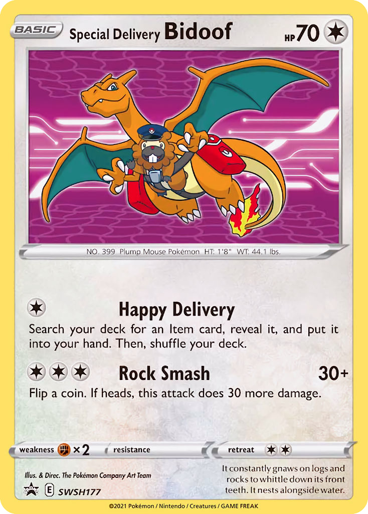 Special Delivery Bidoof ESES Promos SWSH177/307