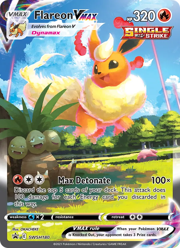 Flareon VMAX SWSH Black Star Promos SWSH180/307