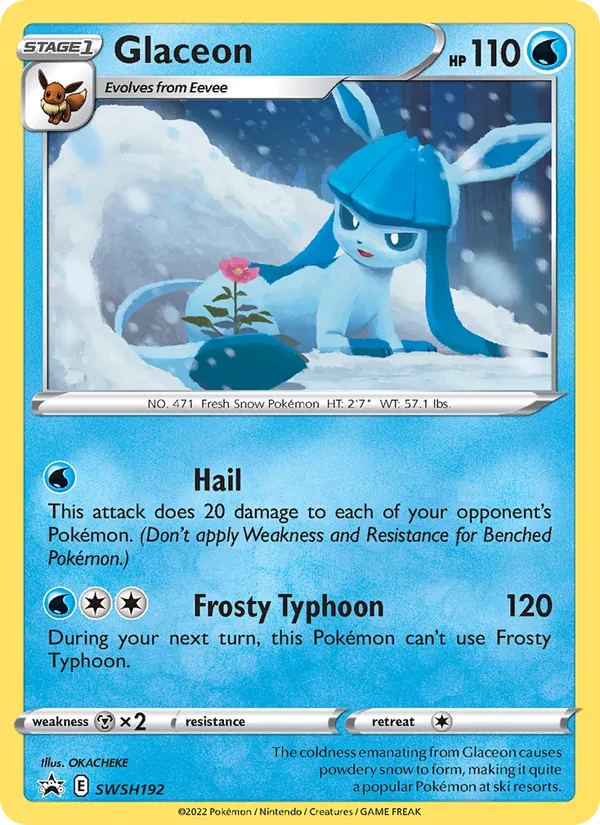 Glaceon Cartas de promoción ESES SWSH192/307