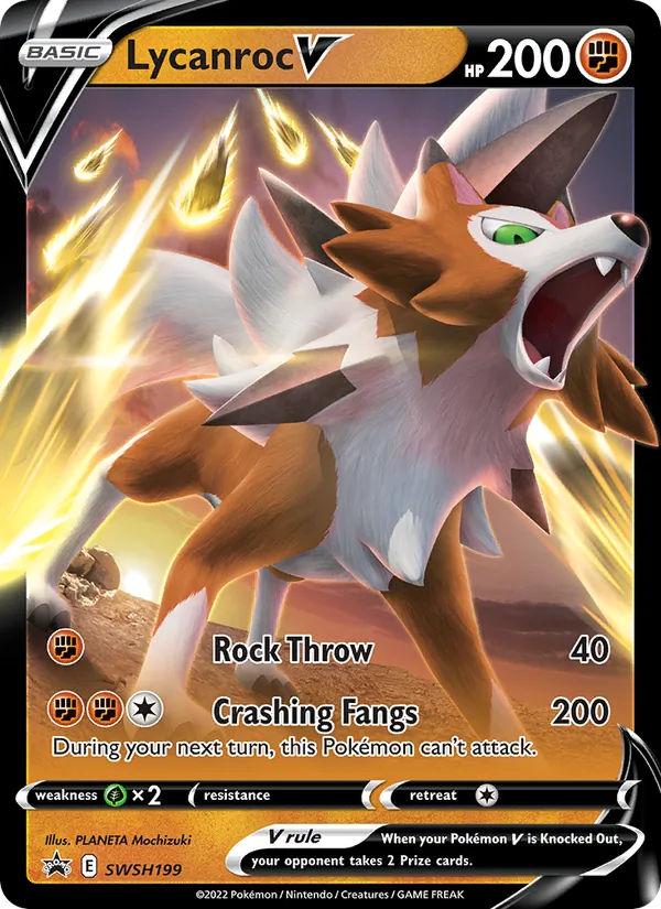 Lycanroc V SWSH Black Star Promos SWSH199/307