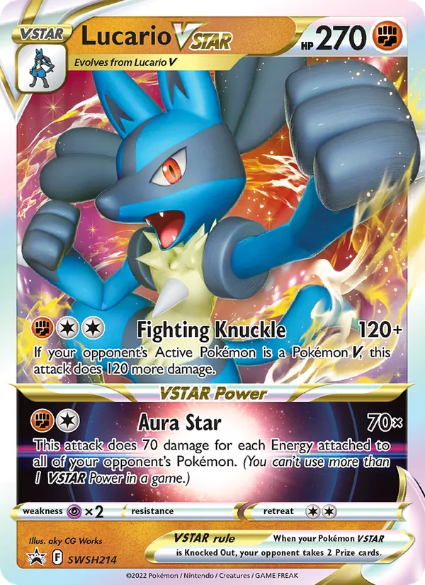 Lucario VSTAR SWSH Black Star Promos SWSH214/307