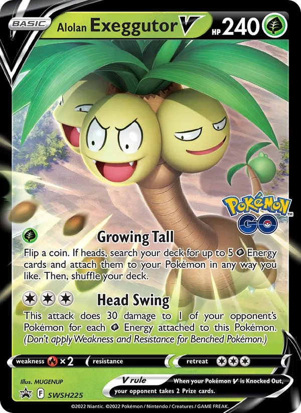 Alolan Exeggutor V SWSH Black Star Promos SWSH225/307