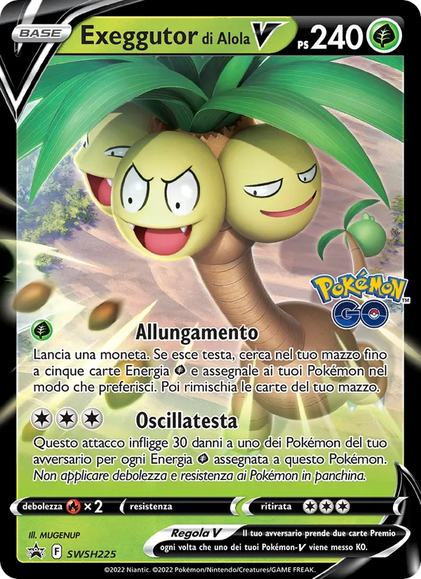 Exeggutor di Alola V SPSC Promo SWSH225/307