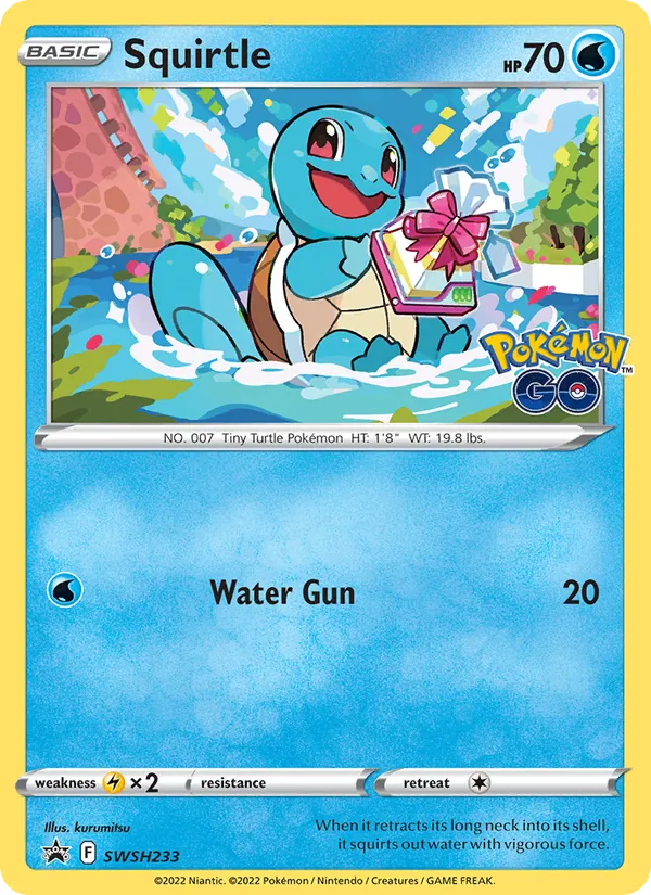 Squirtle Cartas de promoción ESES SWSH233/307