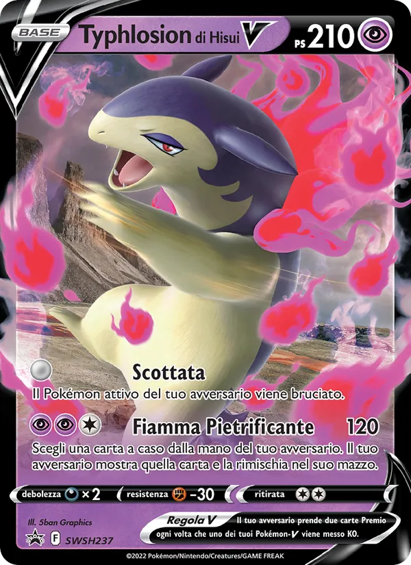 Typhlosion di Hisui V SPSC Promo SWSH237/307