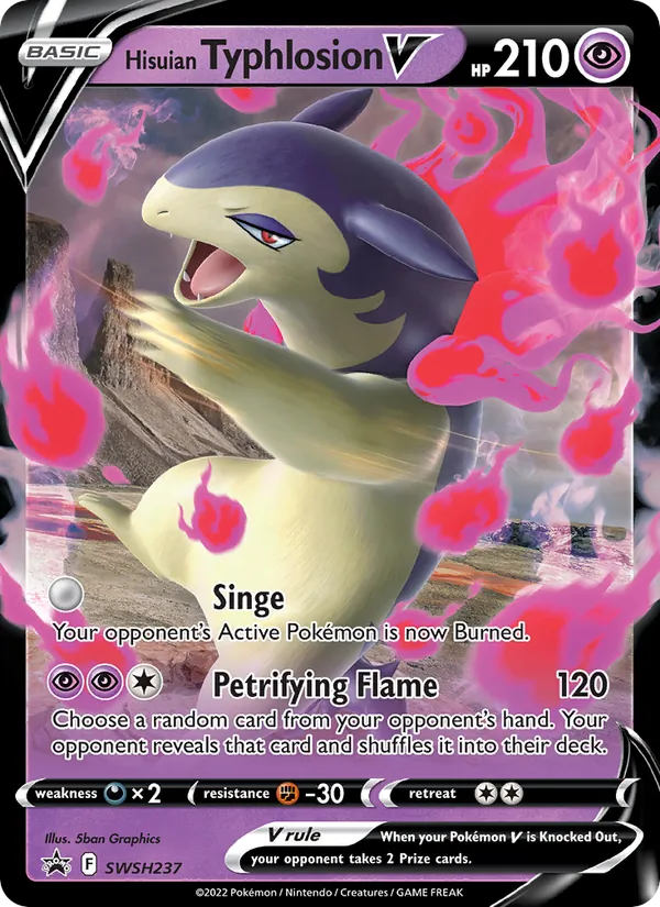 Typhlosion de Hisui V ESES Promos SWSH237/307