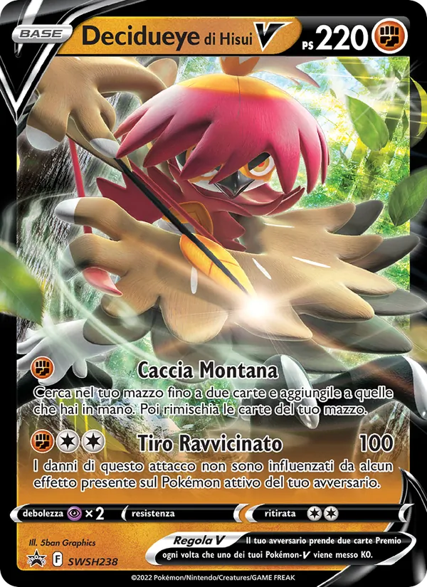 Decidueye di Hisui V SPSC Promo SWSH238/307