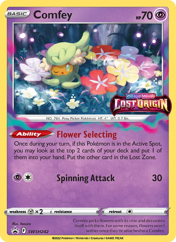 Comfey Cartas de promoción ESES SWSH242/307