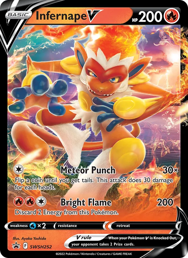 Infernape V Cartas de promoción ESES SWSH252/307