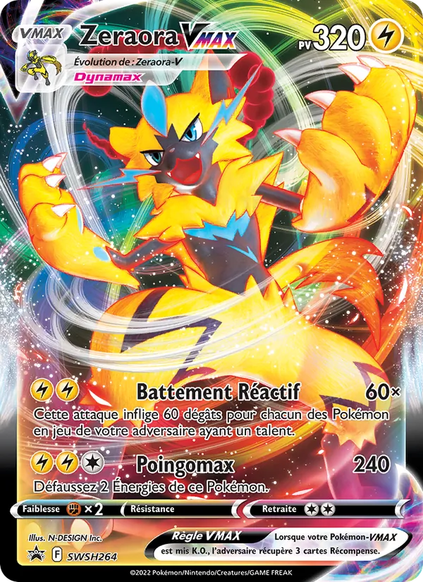 Zeraora VMAX Promo SWSH SWSH264/307