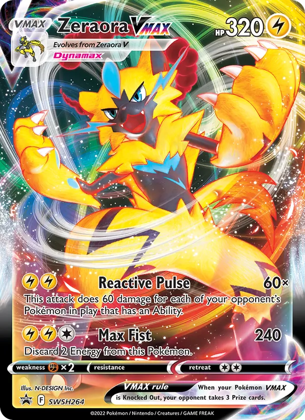 Zeraora VMAX SCSC Promokarten SWSH264/307