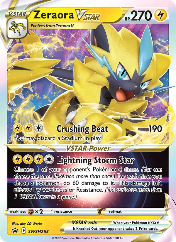 Zeraora VSTAR SWSH Black Star Promos SWSH265/307