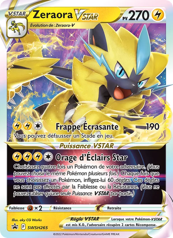 Zeraora VSTAR Promo SWSH SWSH265/307