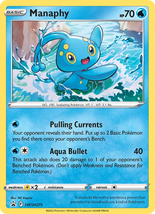 Manaphy Cartas de promoción ESES SWSH275/307