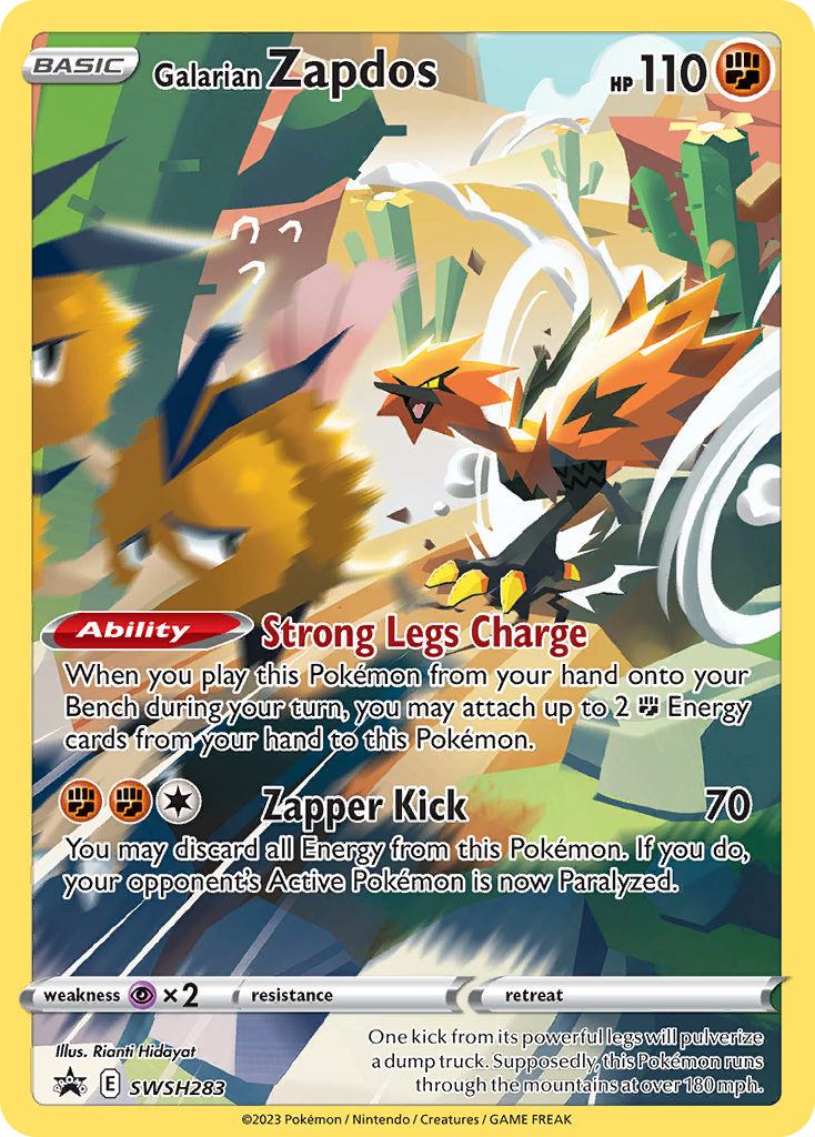 Zapdos di Galar SPSC Promo SWSH283/307