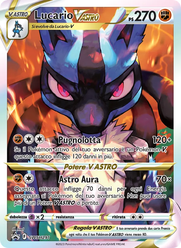 Lucario V ASTRO SPSC Promo SWSH291/307