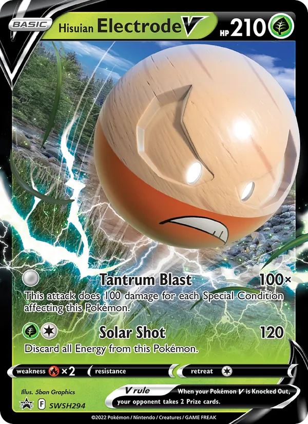 Electrode de Hisui V Cartas de promoción ESES SWSH294/307