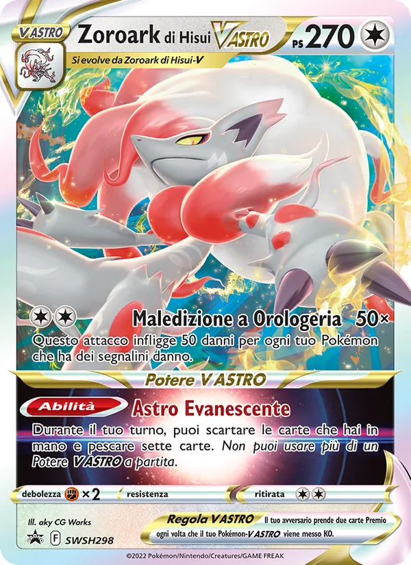 Zoroark di Hisui V ASTRO SPSC Promo SWSH298/307