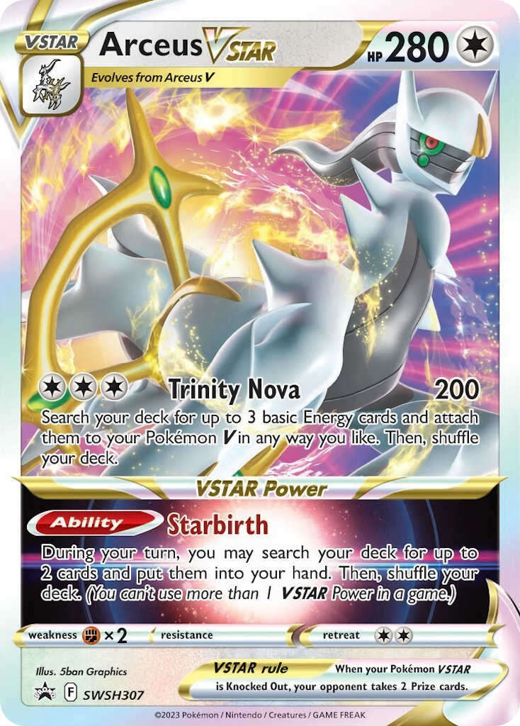 Arceus VSTAR SWSH Black Star Promos SWSH307/307