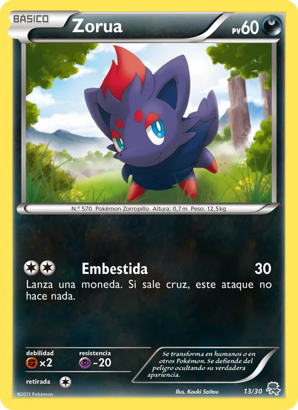Zorua Kit de Entrenador XY (Pikachu Enmascarada) 13/30