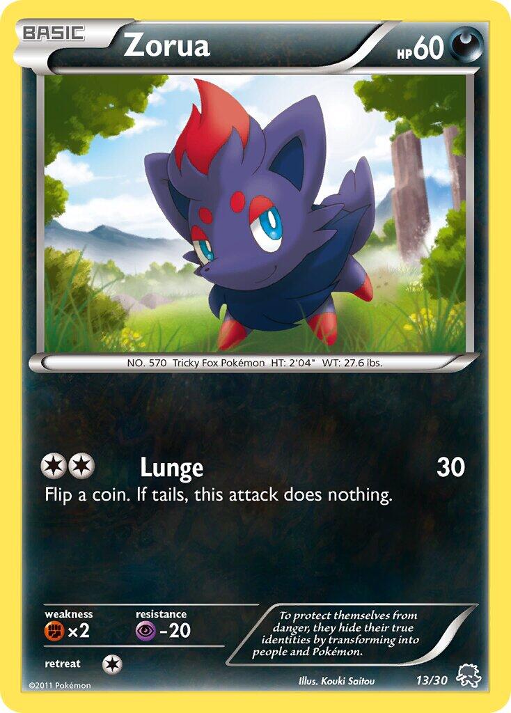 Zorua BW trainer Kit (Zoroark) 13/30