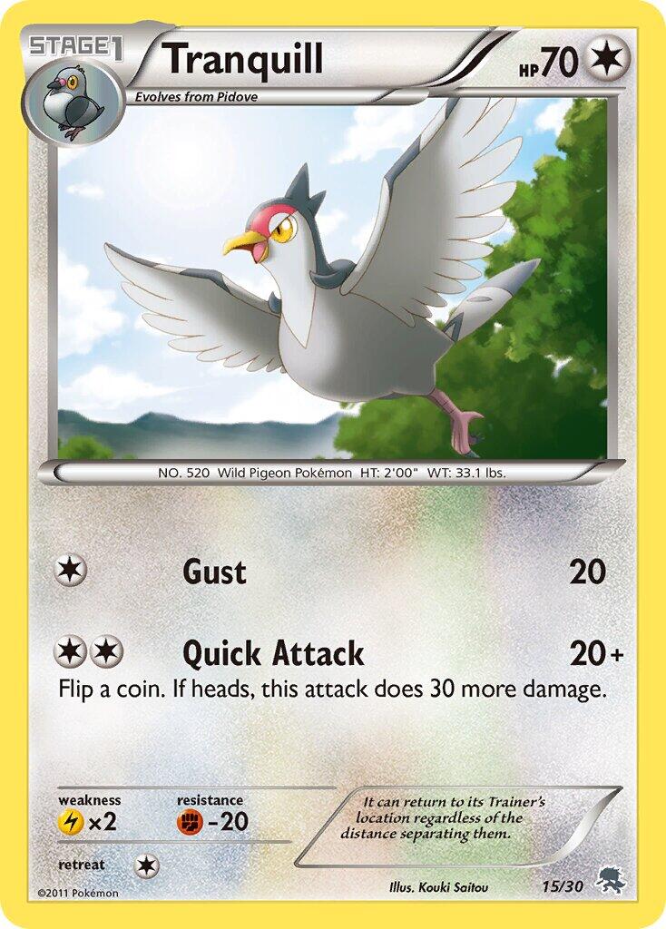 Tranquill BW trainer Kit (Zoroark) 15/30