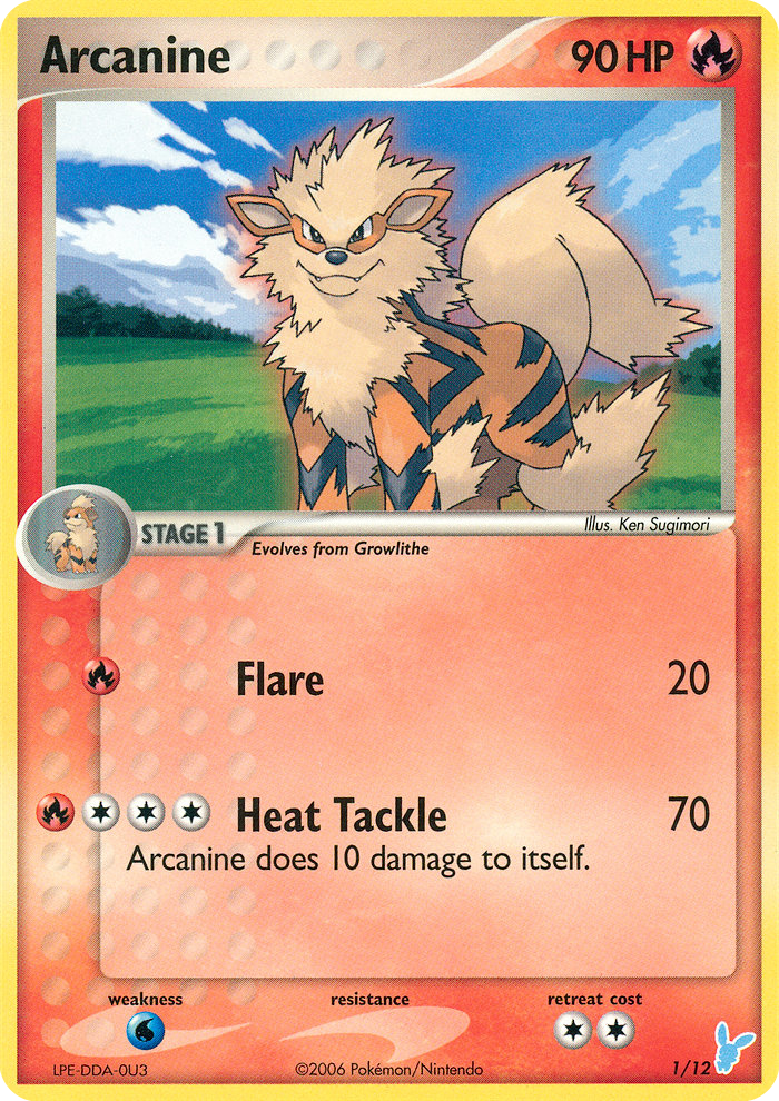 Arcanine EX trainer Kit 2 (Minun) 1/12
