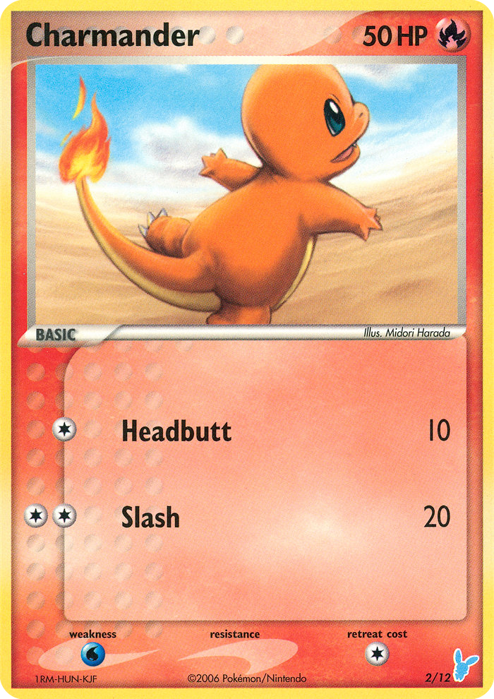 Charmander EX trainer Kit 2 (Minun) 2/12
