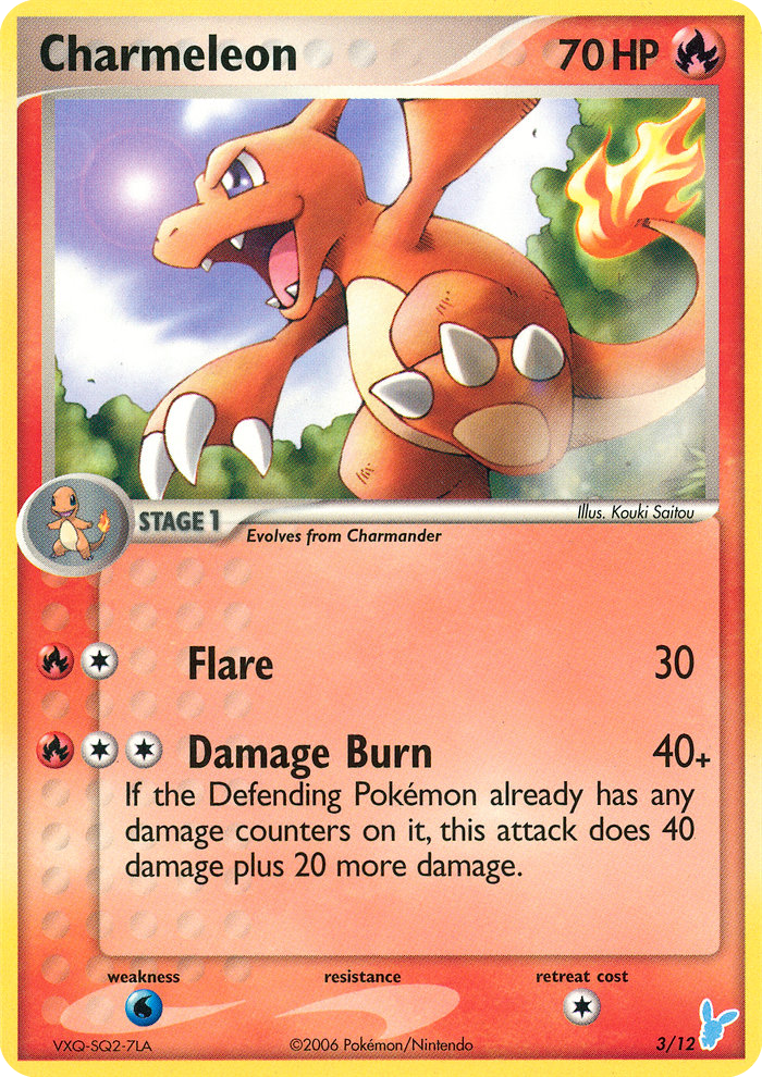 Charmeleon EX trainer Kit 2 (Minun) 3/12