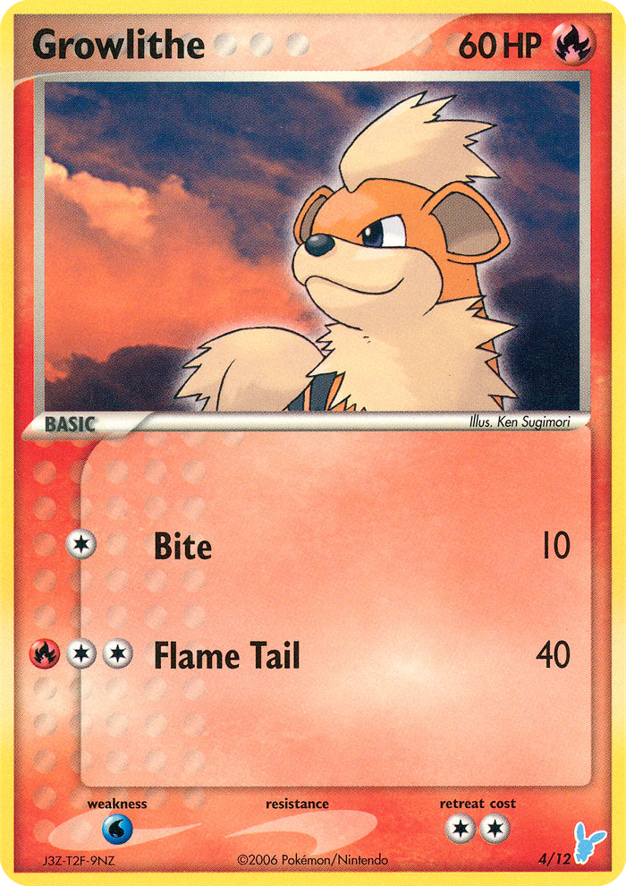 Growlithe EX trainer Kit 2 (Minun) 4/12