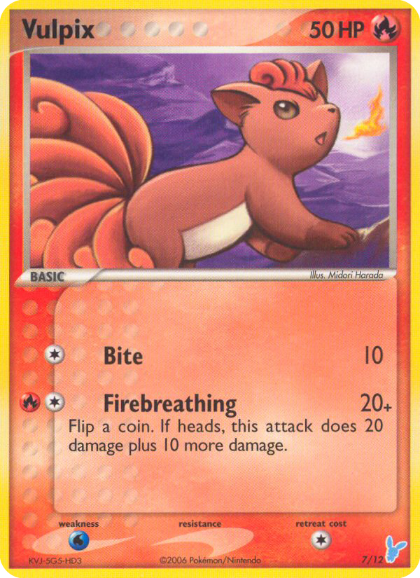 Vulpix EX trainer Kit 2 (Minun) 7/12