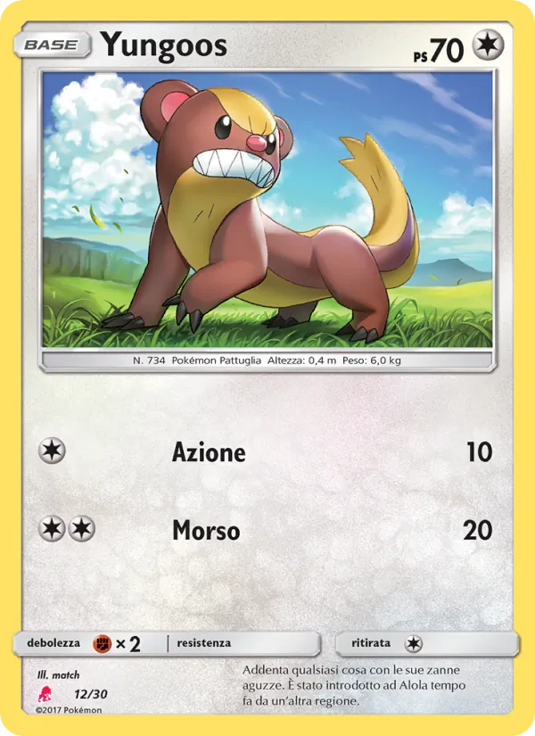 Yungoos Sole e Luna trainer Kit (Lycanroc) 12/30