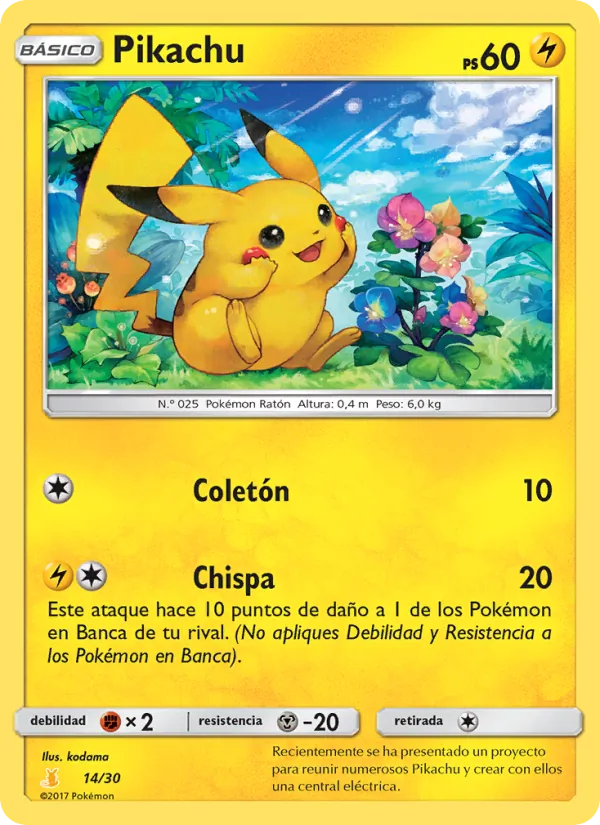 Pikachu Kit de Entrenador Sol y Luna (Raichu de Alola) 14/30