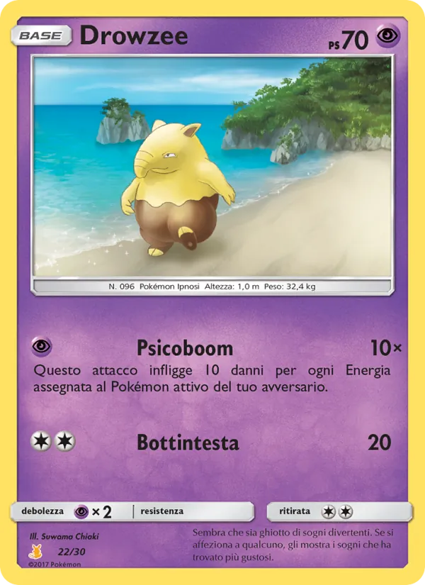 Drowzee Sole e Luna trainer Kit (Alolan Raichu) 22/30