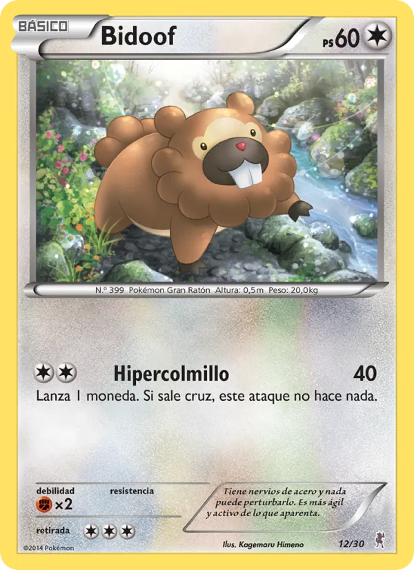 Bidoof Kit de Entrenador XY (Bisharp) 12/30