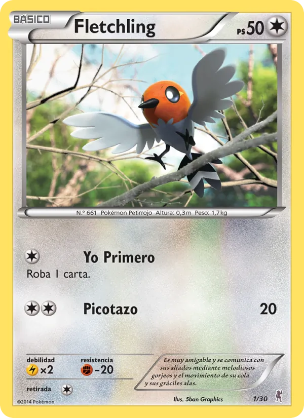 Fletchling Kit de Entrenador XY (Bisharp) 1/30