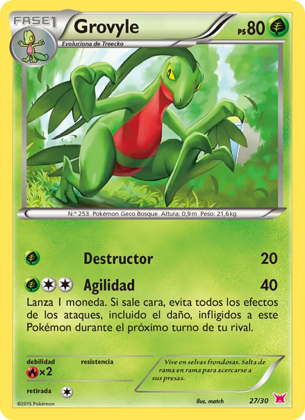 Grovyle Kit de Entrenador XY (Latias) 27/30
