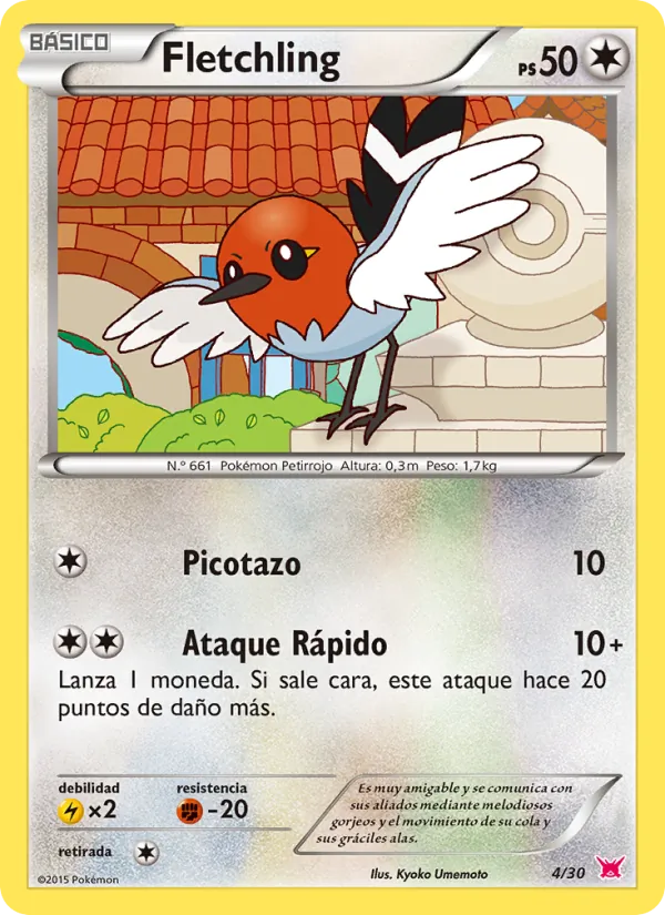 Fletchling Kit de Entrenador XY (Latias) 4/30
