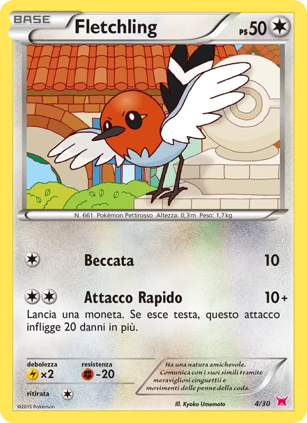 Fletchling XY trainer Kit (Latias) 4/30