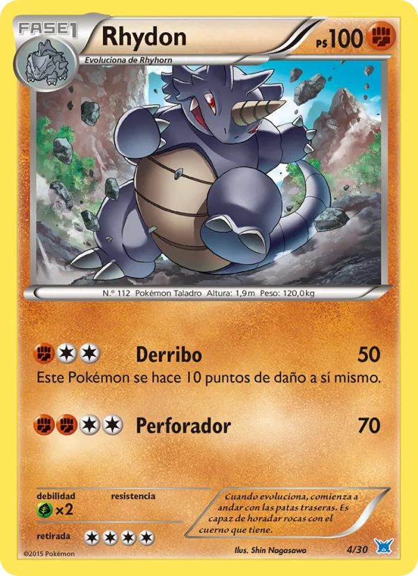 Rhydon Kit de Entrenador XY (Latios) 4/30