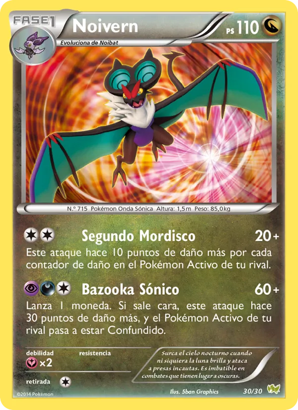 Noivern Kit de Entrenador XY (Noivern) 30/30