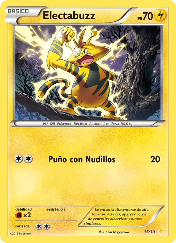 Electabuzz Kit de Entrenador XY (Pikachu Enmascarada) 15/30