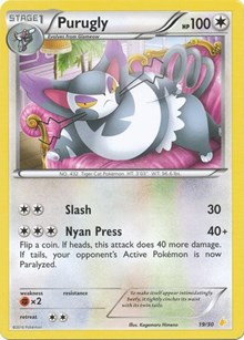 Purugly XY trainer Kit (Pikachu Libre) 19/30
