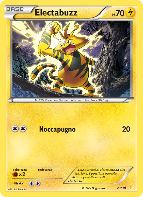 Electabuzz XY trainer Kit (Pikachu Libre) 23/30