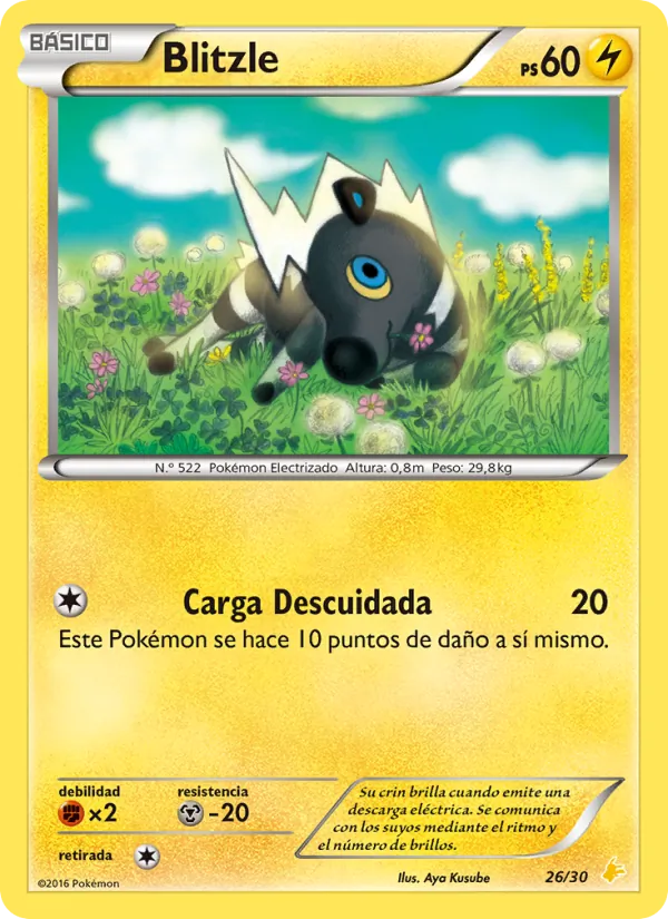 Blitzle Kit de Entrenador XY (Pikachu Enmascarada) 26/30