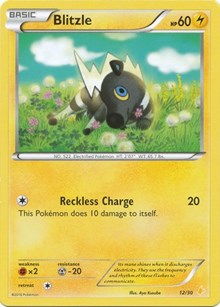 Blitzle XY trainer Kit (Pikachu Libre) 26/30